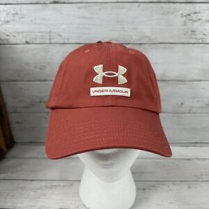 Under‎ Armour Branded Hat UA Free Fit Strap back Reddish NWT